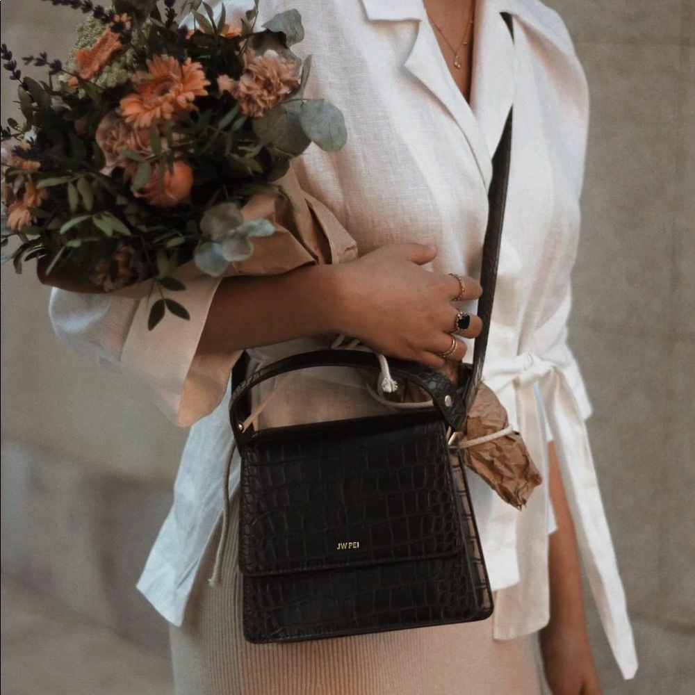 JW PEI Fae Croc Handbag